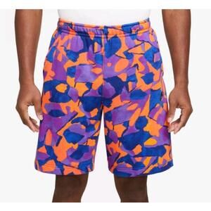 Nike Club FT Shorts Purple Black DX0803-551 Men's Sz S